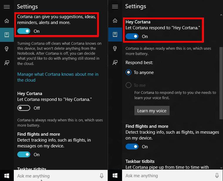 Использование Cortana на Windows 10 – включение, обзор функций выключение и удаление помощника
