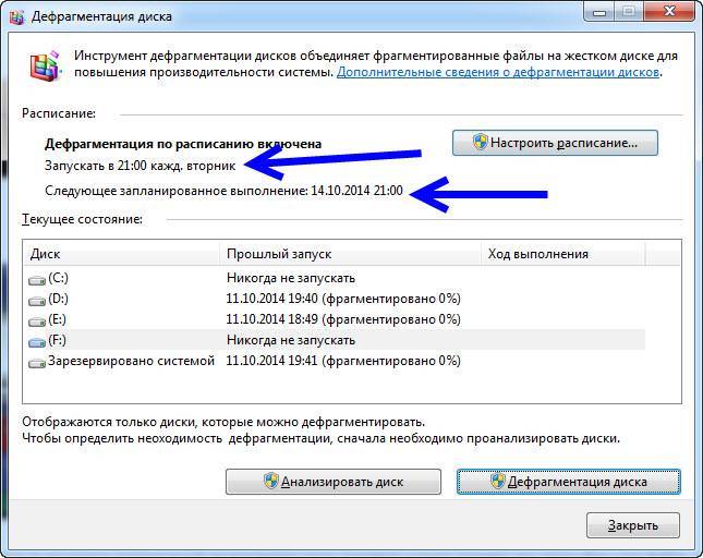 Дефрагментация диска в windows 7, 8.1 и xp
