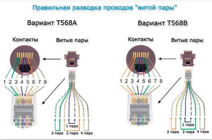 Интернет розетка. схема подключения.