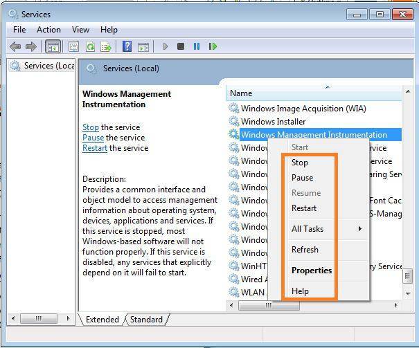 Тестер инструментария управления Windows. WMI provider host что это. Windows Management Instrumentation properties. WMIPRVSE. Wmi грузит процессор