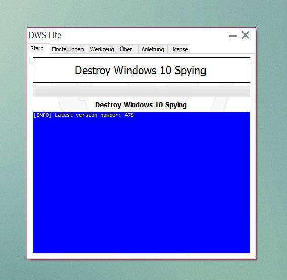 Отключение шпионских функций с помощью destroy windows 10 spying
