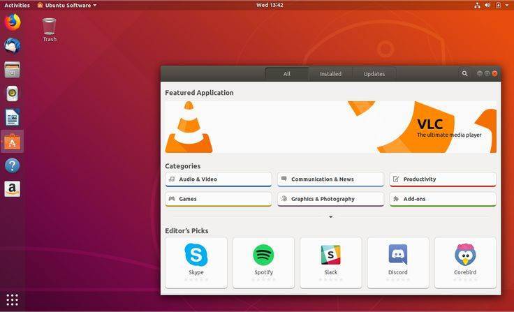 Установка центра приложений ubuntu