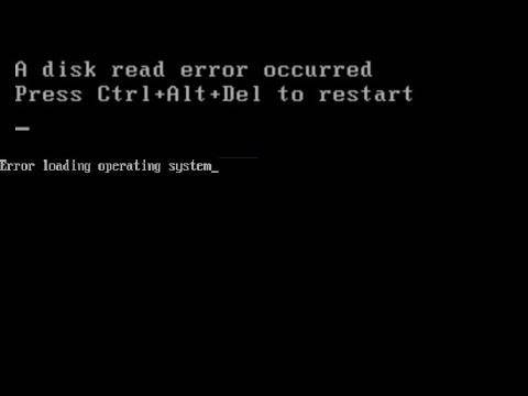 А disk read error occurred press ctrl+alt+del to restart