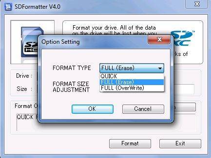 Sd formatter – программа для форматирования sd-карт памяти