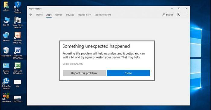 Решение ошибки «unexpected store exception» в windows  10