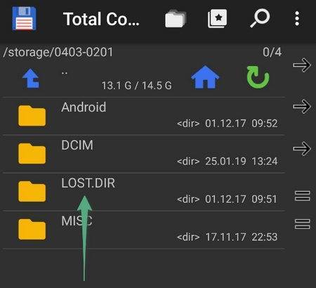 Lost.dir что за папка на флешке как восстановить файлы (удалить)