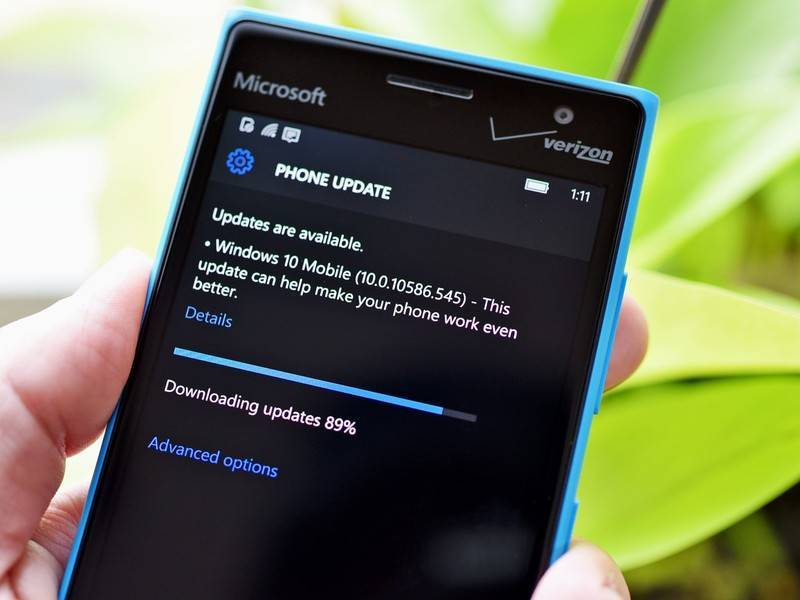 Обновляем lumia 640 до windows 10 mobile через otc updater