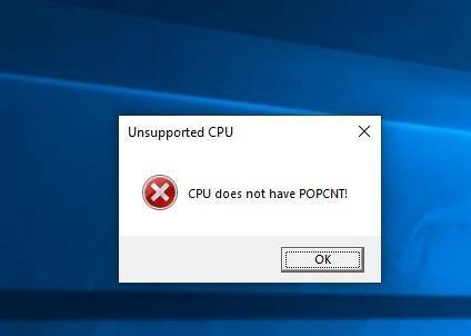 Как исправить ошибку «CPU does not have POPCNT» в Apex Legends