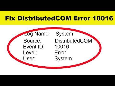 Ошибка distributedcom код события 10016 windows 10
