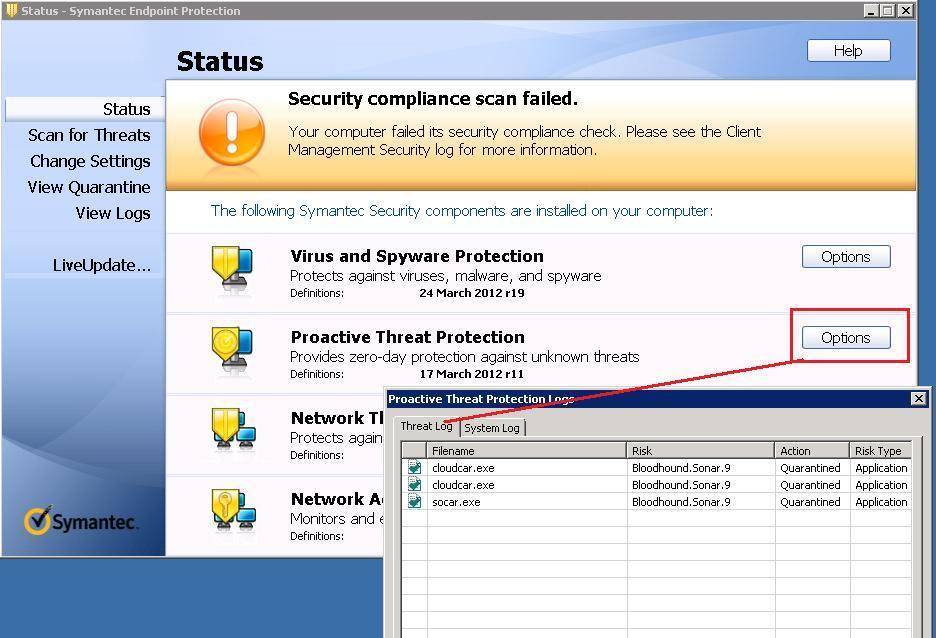 Запрещаем выход в интернет программе, при помощи symantec endpoint protection.