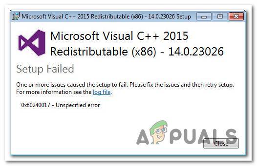 Исправляем ошибку 0x80240017 при установке visual c++ redistributable