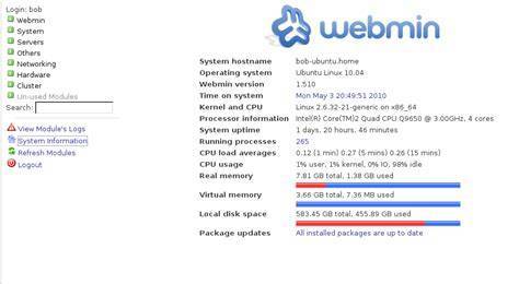Как установить webmin на ubuntu 20.04 lts или debian 10 | unlix