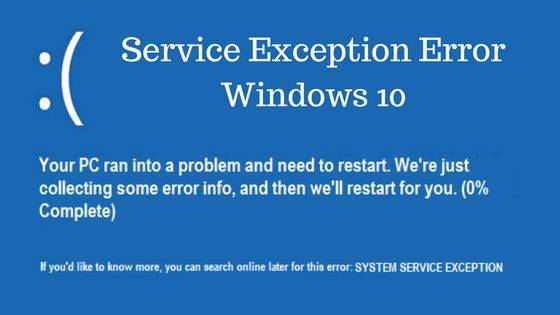Как исправить ошибку system service exception windows