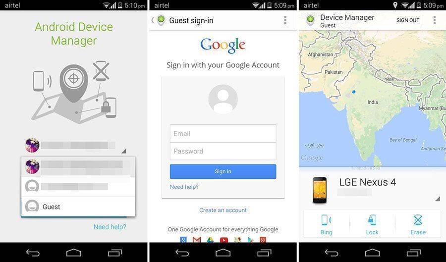 Как найти смартфон, используя функцию Android Device Manager