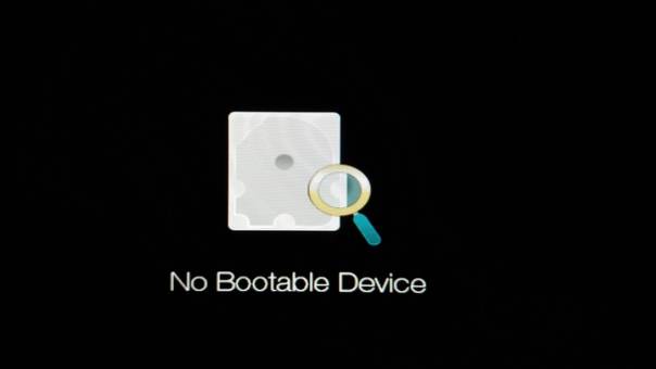 Как исправить ошибку «no bootable device hit any key»