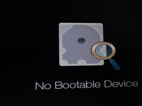 No bootable device insert boot disk and press any key. что делать?