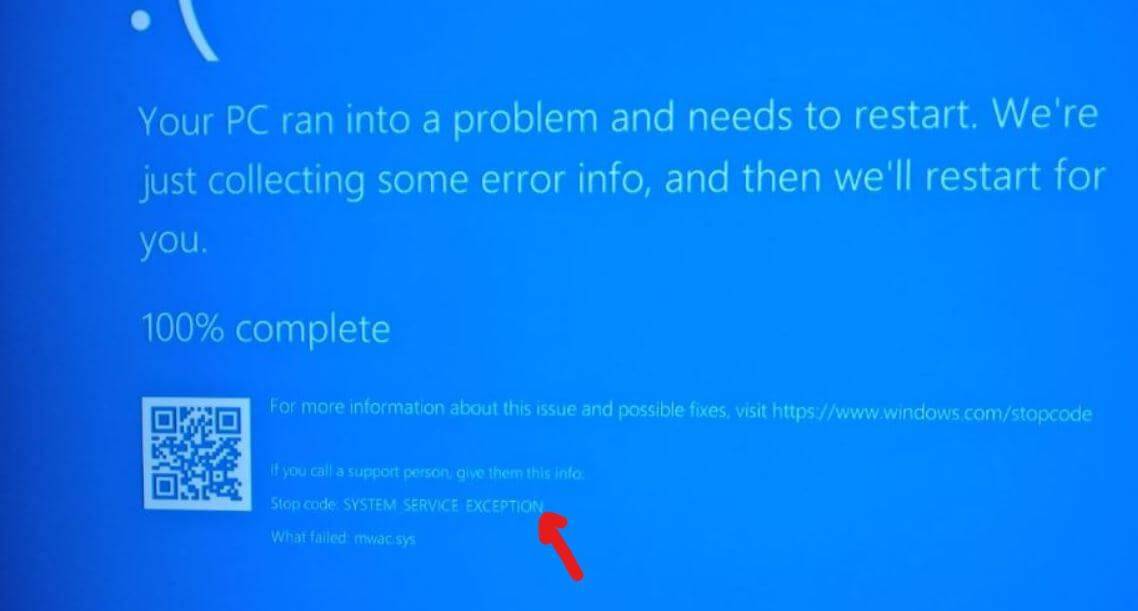 Как исправить ошибку "system_service_exception" в windows 10