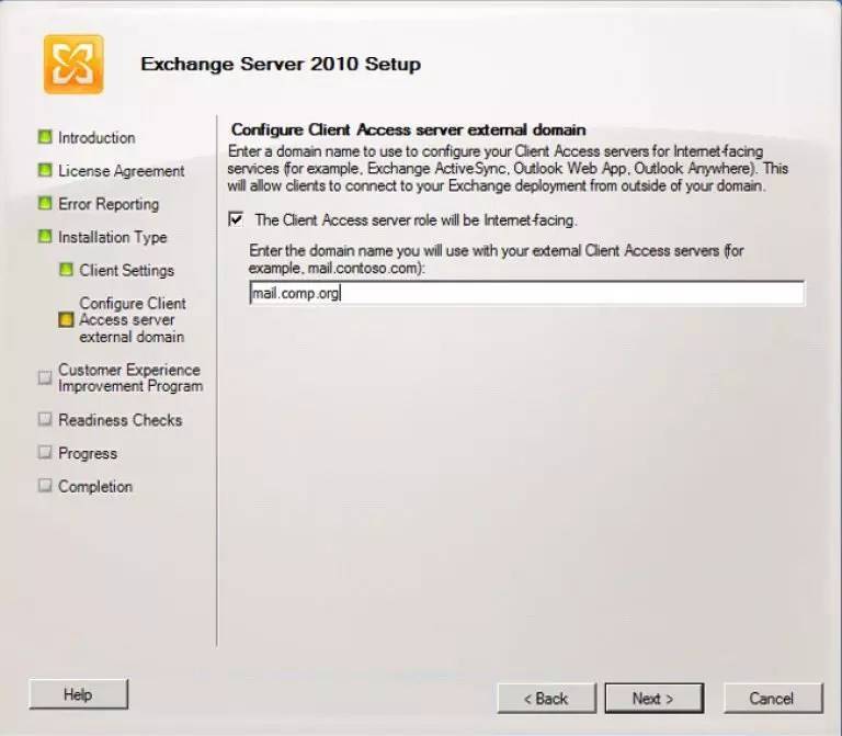 Microsoft exchange server
