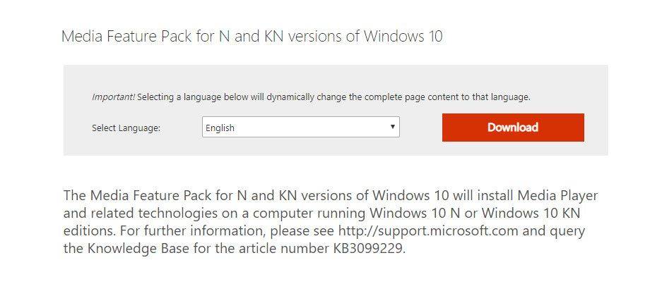 Microsoft media feature pack windows 7 - все о windows 10