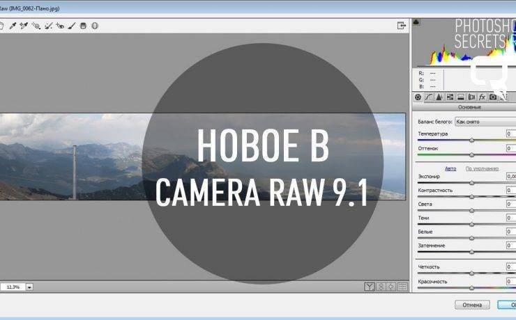 Как пользоваться adobe camera raw