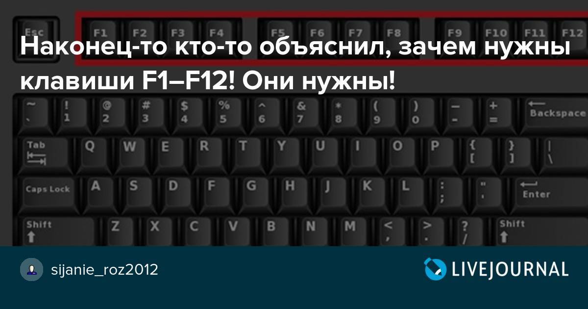 Как отключить кнопки f1 f12 на ноутбуке