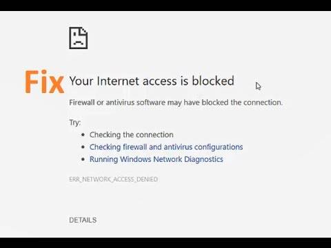 Как исправить ошибку err_network_access_denied