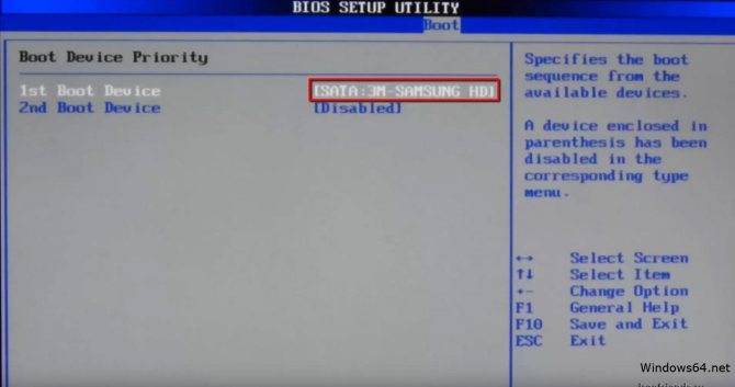 Установка операционной системы с флешки через BIOS