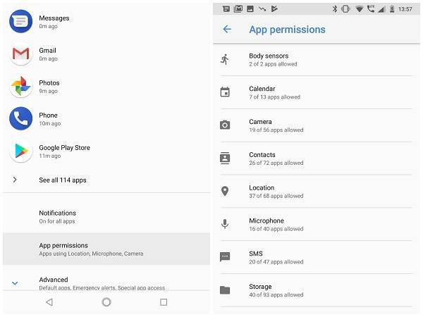 Control your app permissions on android 6.0 & up
