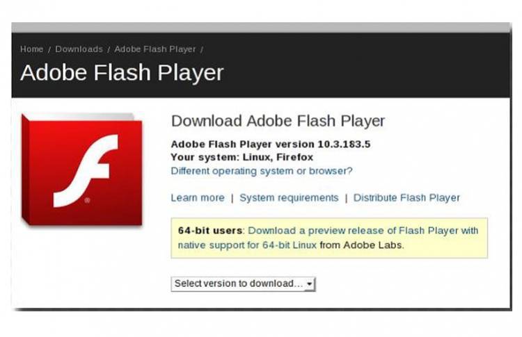 How to install adobe flash player using ubuntu linux terminal