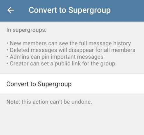 Супергруппа в “телеграм”