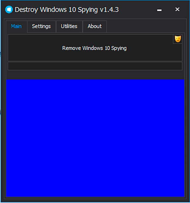Destroy windows 10 spying — назначение и работа с программой