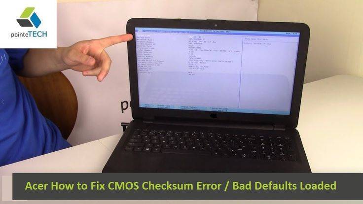 Исправить cmos checksum error defaults loaded
