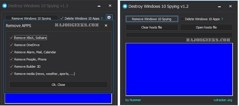 Как пользоваться приложением destroy windows 10 spying