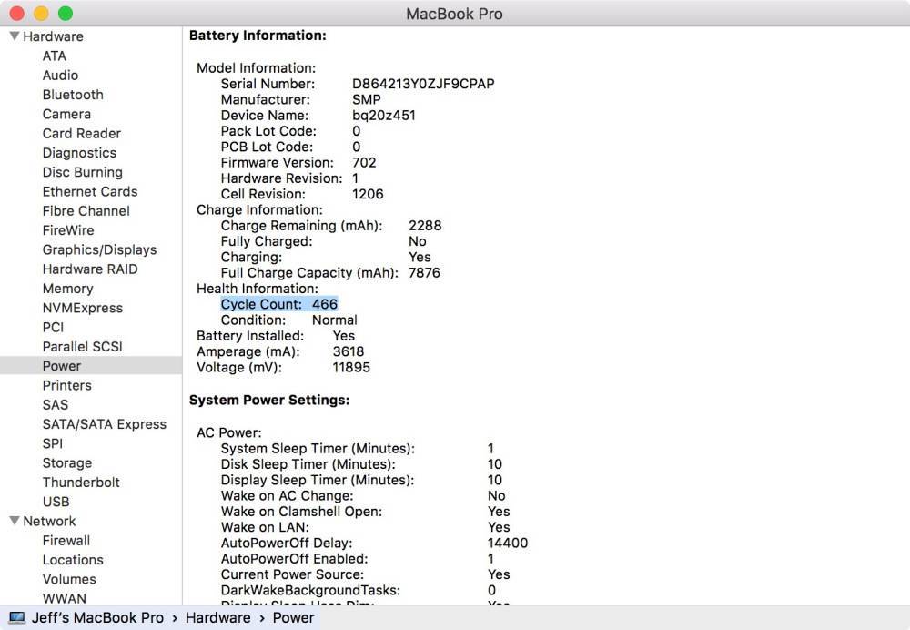 Какой ресурс батареи macbook и как узнать количество циклов перезарядки  | яблык
