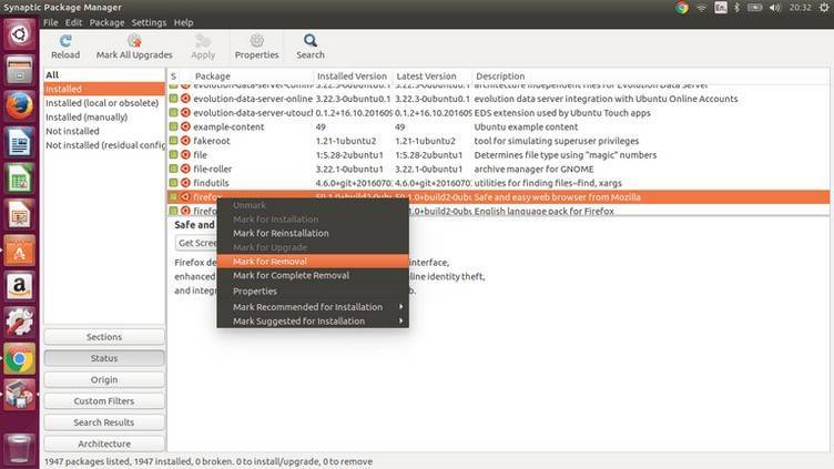Установка и удаление программного обеспечения в ubuntu linux