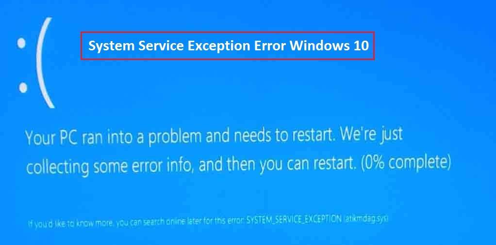 Fix: system thread exception not handled in windows 10
