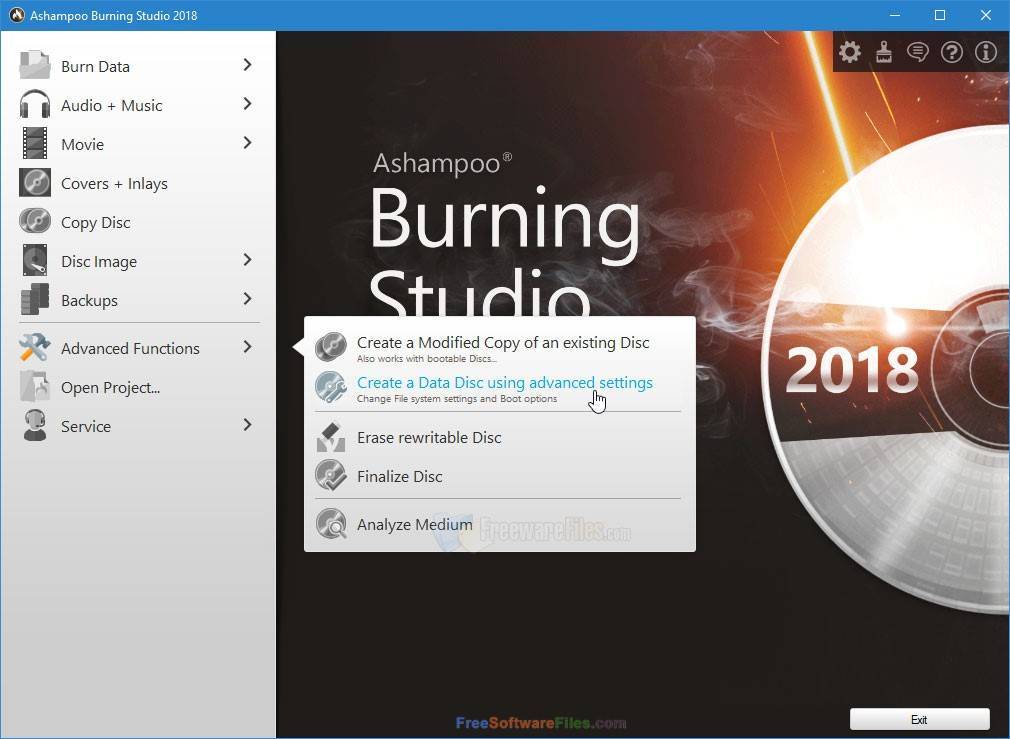 Пресс-центр - ashampoo burning studio 20