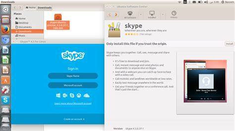 Как установить skype в ubuntu - пк консультант