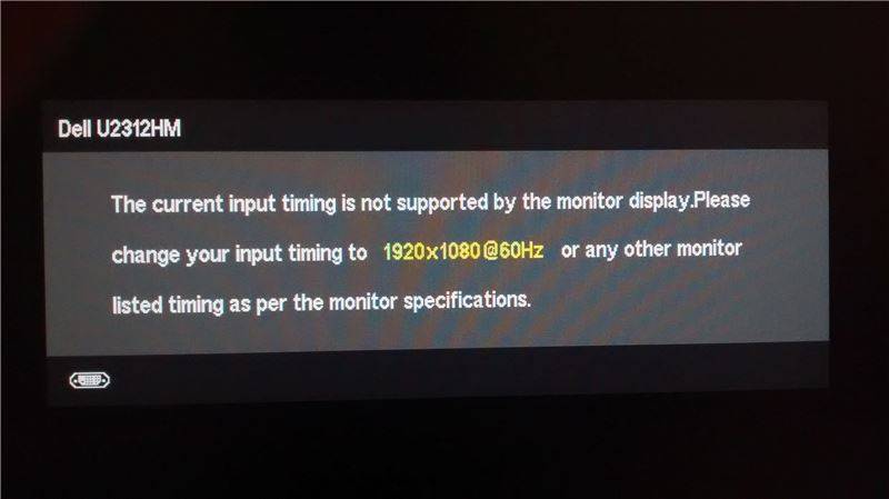 Что делать, если на мониторе отображается сообщение «no video input»