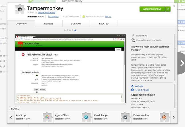 Как скачать tampermonkey для яндекс браузера, opera, mozilla firefox, особенности установки