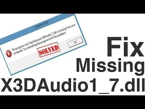 X3daudio1_2.dll: как исправить ошибки «файл не найден»