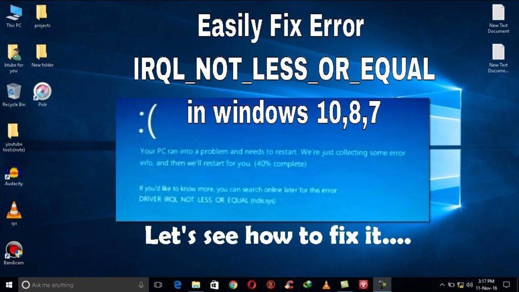 7 solutions to fix irql_not_less_or_equal windows 10