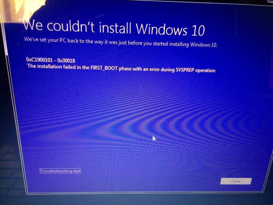 Мы не смогли установить или обновить windows 10 – ошибка 0xc1900101