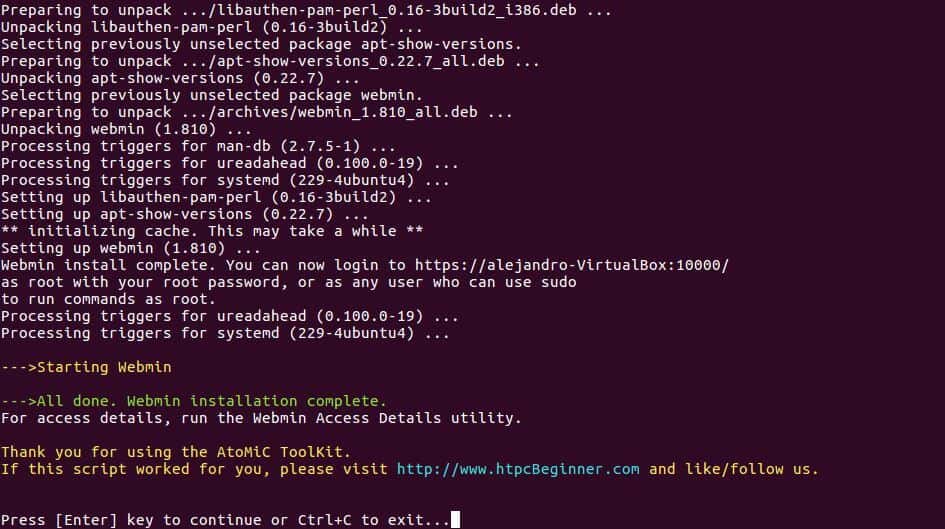 Установка webmin на сервер ubuntu 20.04 | 8host.com