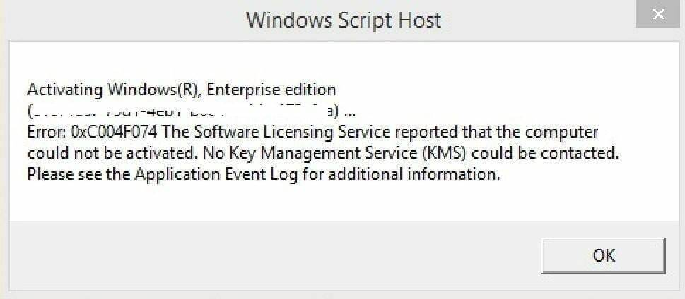 Как исправить ошибку активации 0xc004c003 в windows