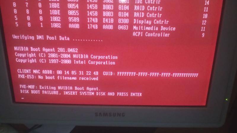 Методы исправления ошибки no boot disk has been detected or the disk has failed на windows 7 и выше