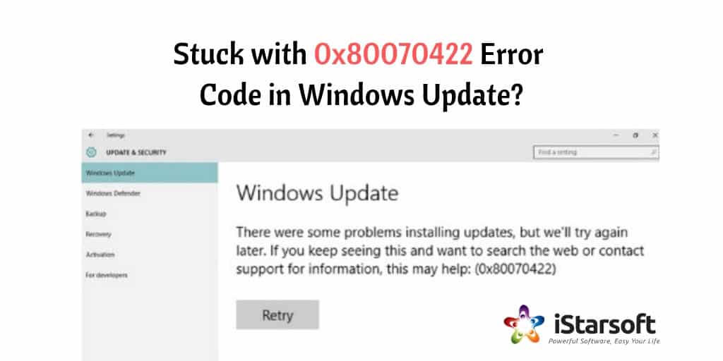 Как исправить ошибку 0x80070422 в windows 10