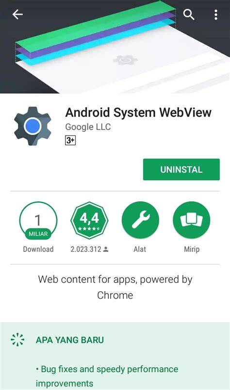 Как включить приложение android system webview и что это такое