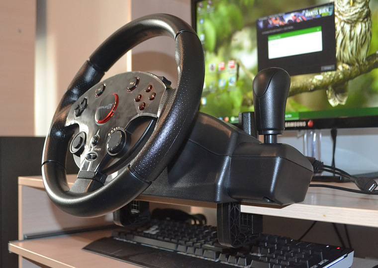 Игровой руль с педалями на компьютер своими руками