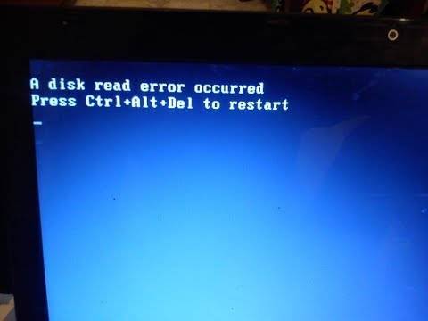 Ошибка a disk read error occurred, что делать? рекомендации по устранению сбоя